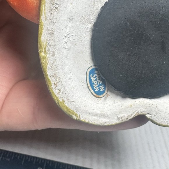 Coin Bank, Boy Fishing Figurine, Ceramic, Retro, Vintage 70's, 7 Inches Tall - Picture 6 of 8